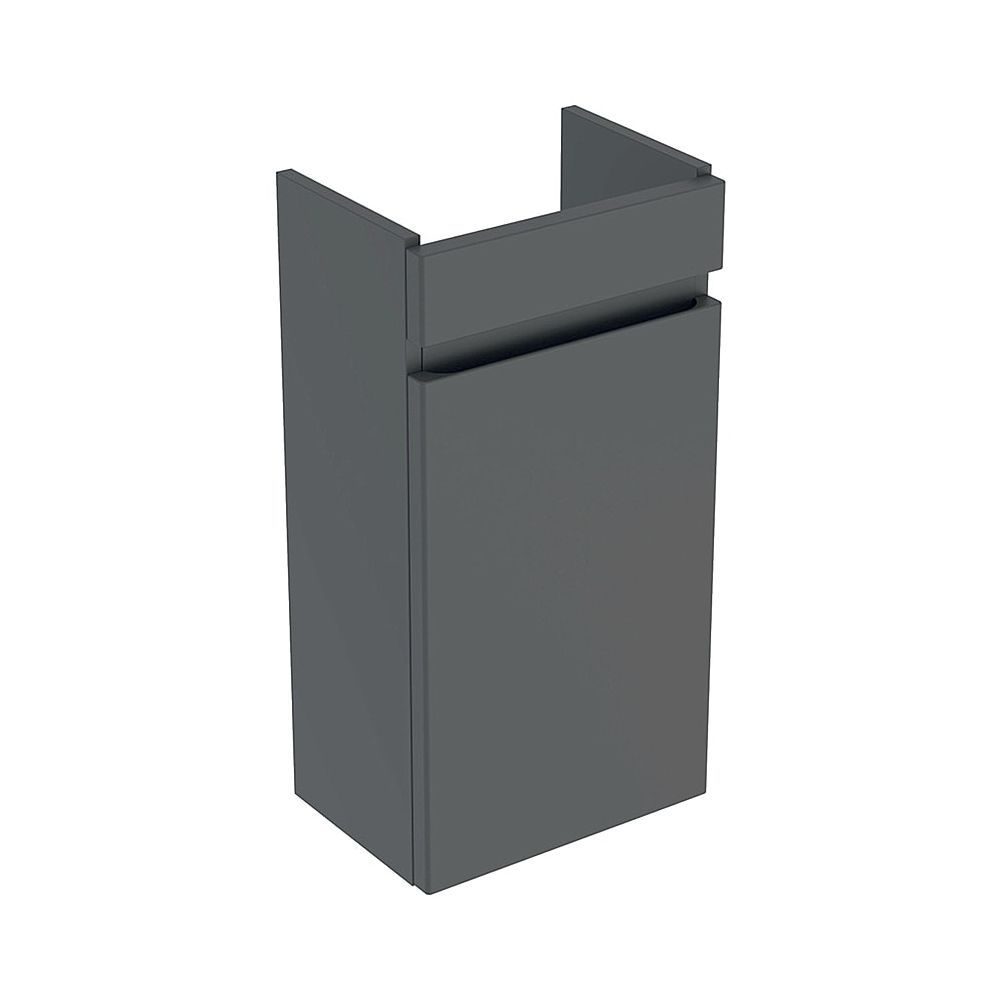 Geberit Renova Plan Meuble sous vasque pour petit lavabo, 1 porte, profondeur réduite, 31,4x60,5x22 cm, lavabo 36 cm, Lave