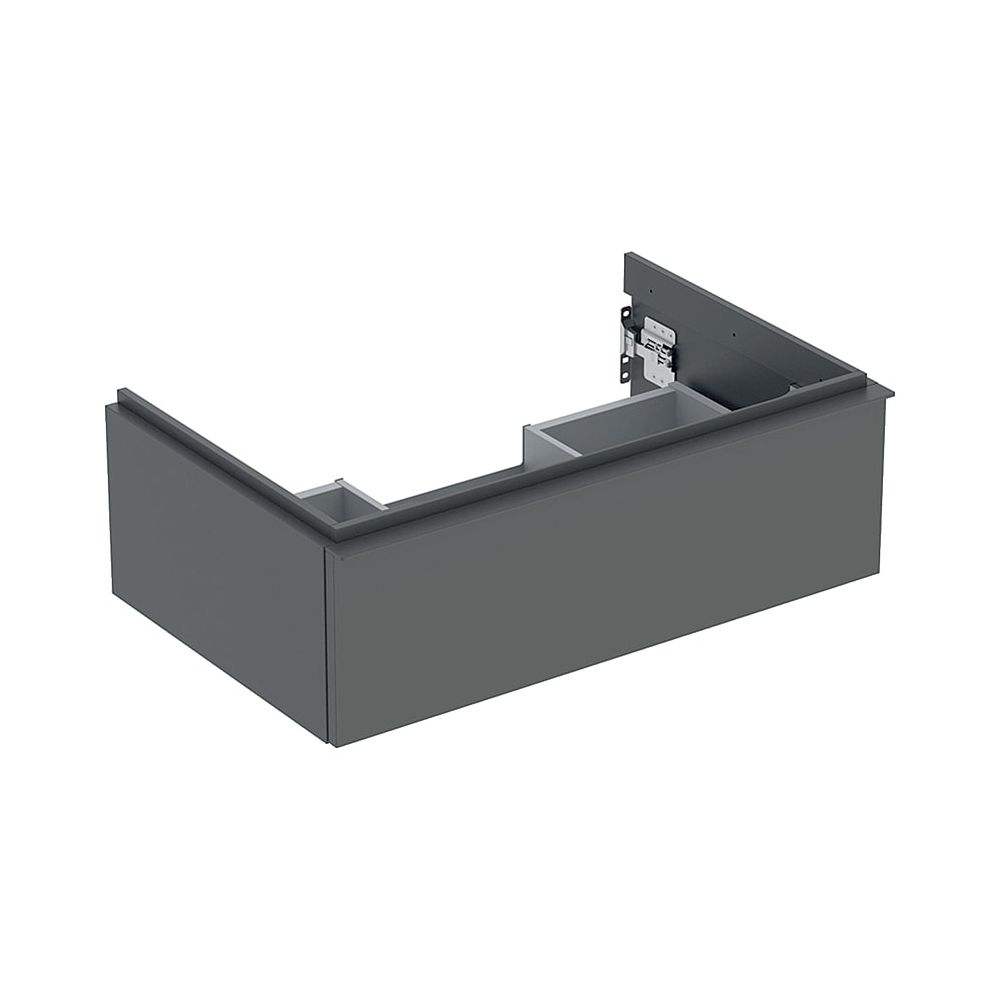 Geberit iCon meuble sous vasque, 1 tiroir, largeur vasque 75 cm, lave mat/laque poudre mat
