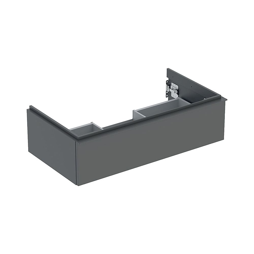 Geberit iCon Meuble sous vasque pour lavabo, 1 tiroir, lavabo 90 cm, lave mat/peinture poudre mate Lava