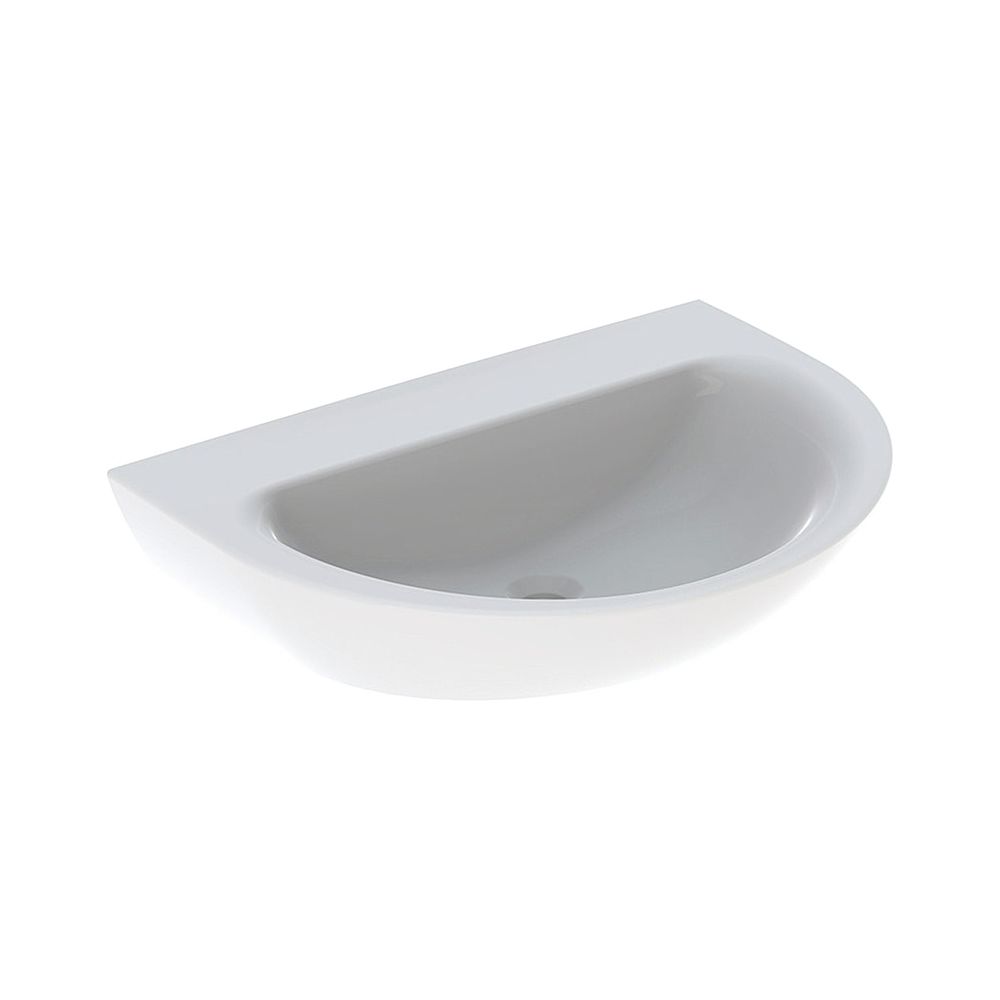 Lavabo Geberit Renova, largeur 70 cm, profondeur 52 cm, sans trou de robinet, sans trop-plein, blanc/KeraTect