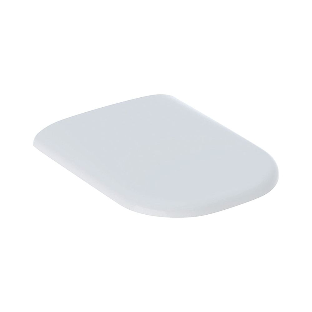 Geberit Smyle WC-Sitz avec abaisseur automatique, sans charnières Quick-Release, fixation par le haut, Blanc/brillant