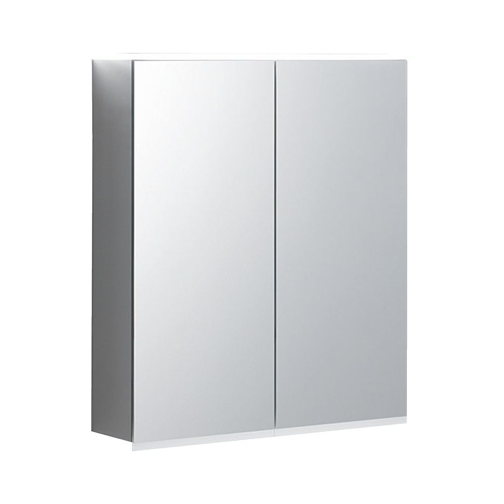 Armoire de toilette Geberit Option Plus avec éclairage, 2 portes, 60x70x17,2 cm, CEE 7/4,7/3, miroir