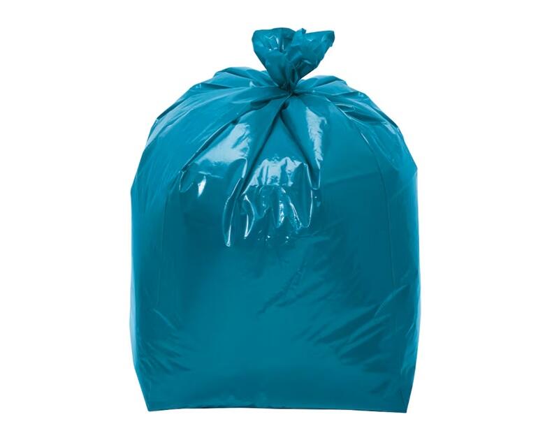 Sac poubelle 240,0 l bleu - 1 paquet = 100 pièces