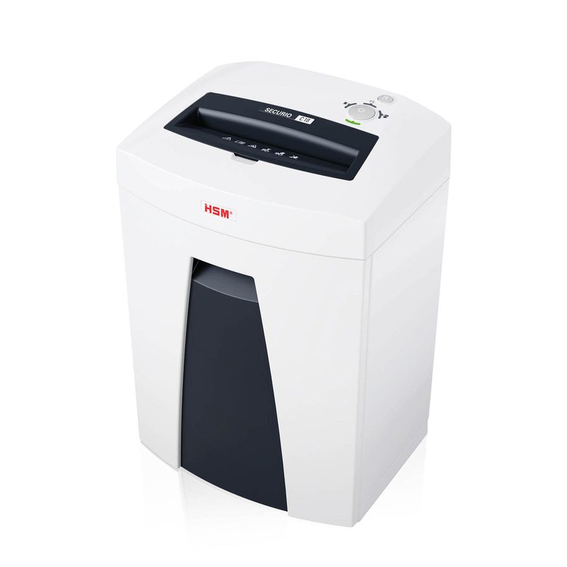 Broyeur de documents SECURIO C18 HSM – Niveau de sécurité 5 – Coupe en particules – 1,9 x 15 mm – 7 feuilles