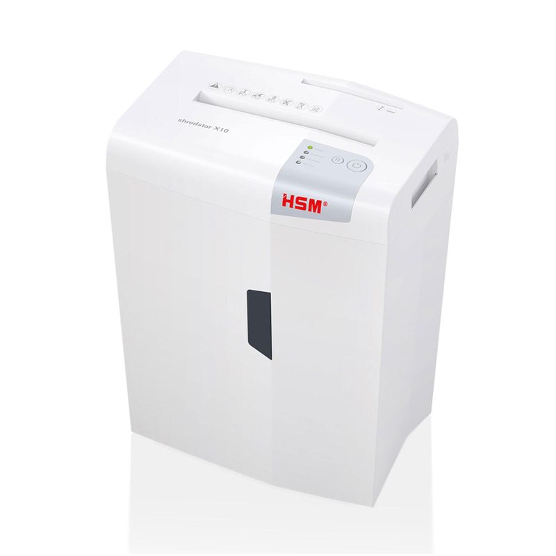 HSM Destructeur de documents shredstar X10 - Niveau de sécurité 4 - Coupe en particules - 4,5 x 30 mm - 10 feuilles