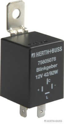 HERTH&BUSS Clignotant, 12 V, 4 broches, électronique