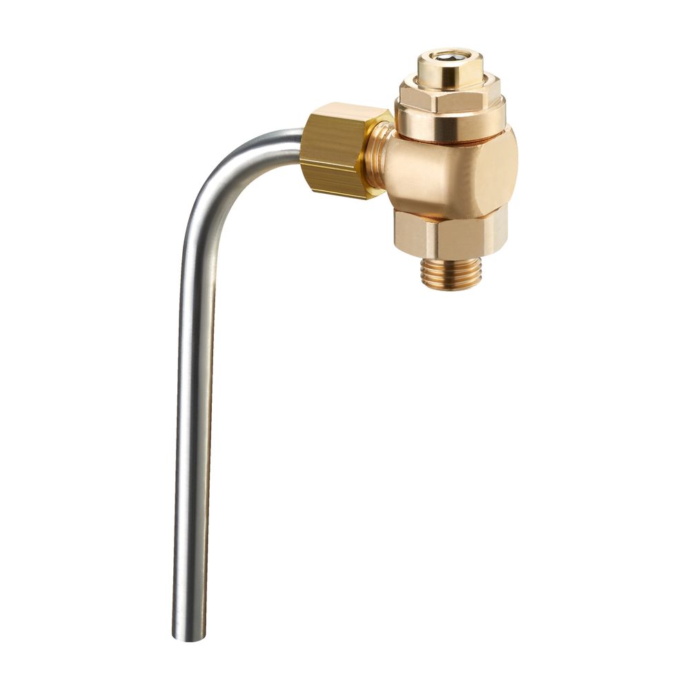 Vanne d'échantillonnage Aquastrom Oventrop DN 10, 3/8", bronze rouge, acier inoxydable, 4209103