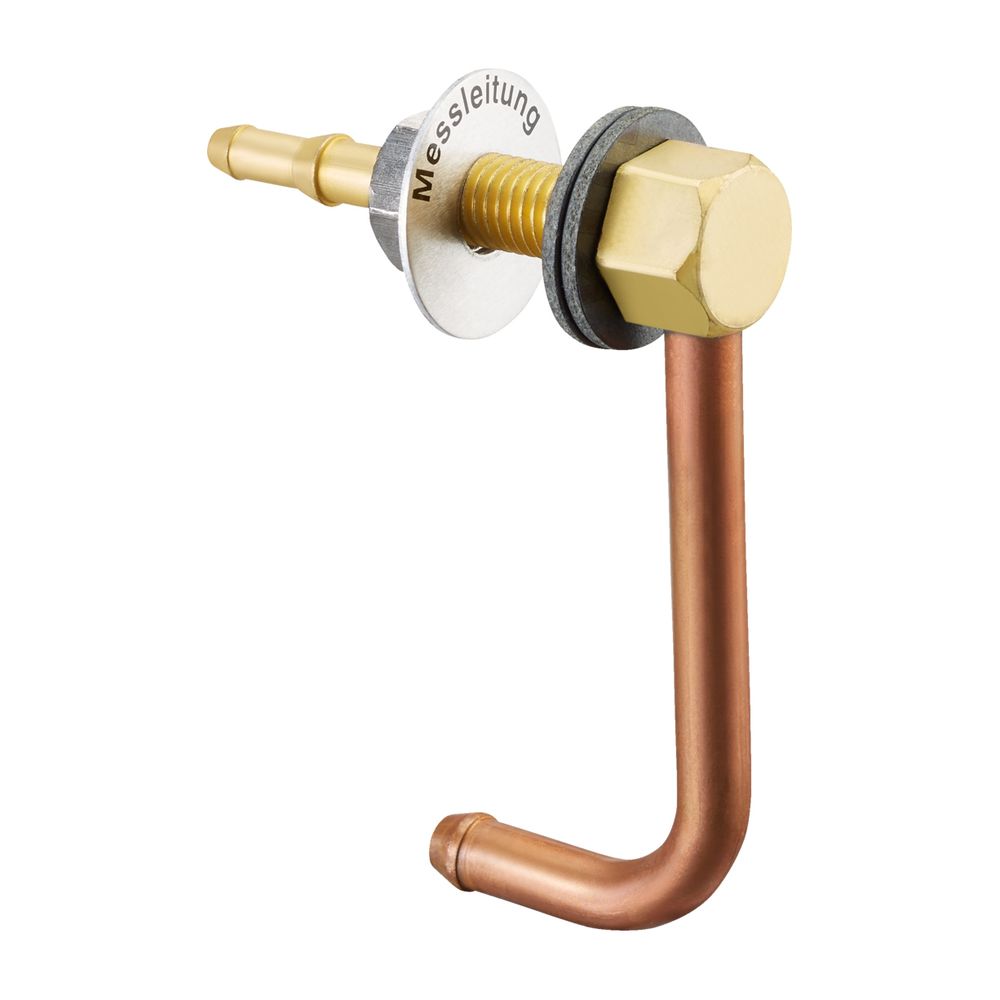 Coude Oventrop avec contre-écrou et tube en cuivre, entraxe 77 mm, 2074261