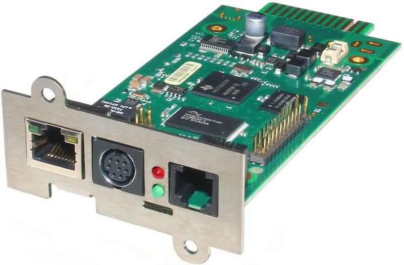 Carte de gestion réseau USV - Adaptateur SNMP professionnel Slot