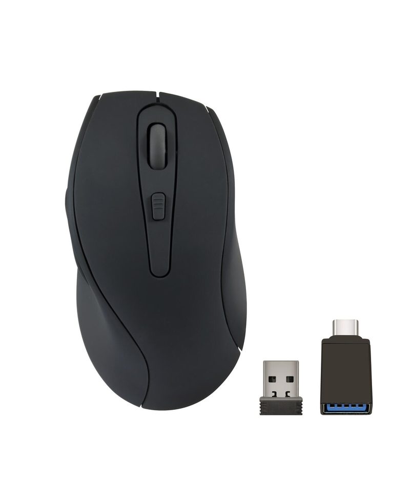 Souris sans fil rechargeable Speedlink AXON Silent & Antibacterial, USB-A/-C, noir