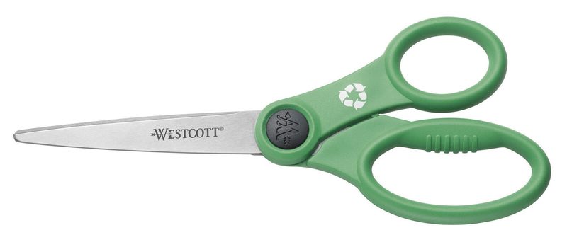 Ciseaux Westcott Kleen Earth E-32180 00 21 cm en acier inoxydable vert