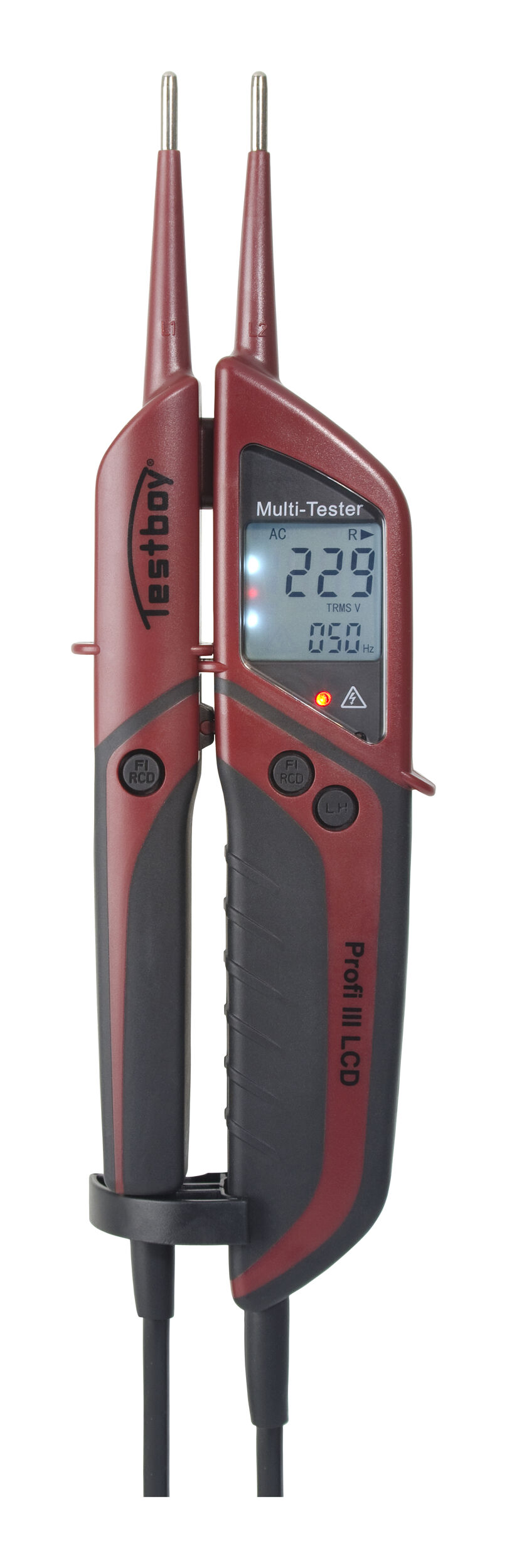 Testeur de tension Testboy PROFI III LCD bipolaire avec test de FI