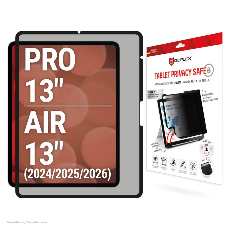 Filtre de confidentialité DISPLEX pour iPad Pro 13''/ Air 13'' (2024/2025/2026)