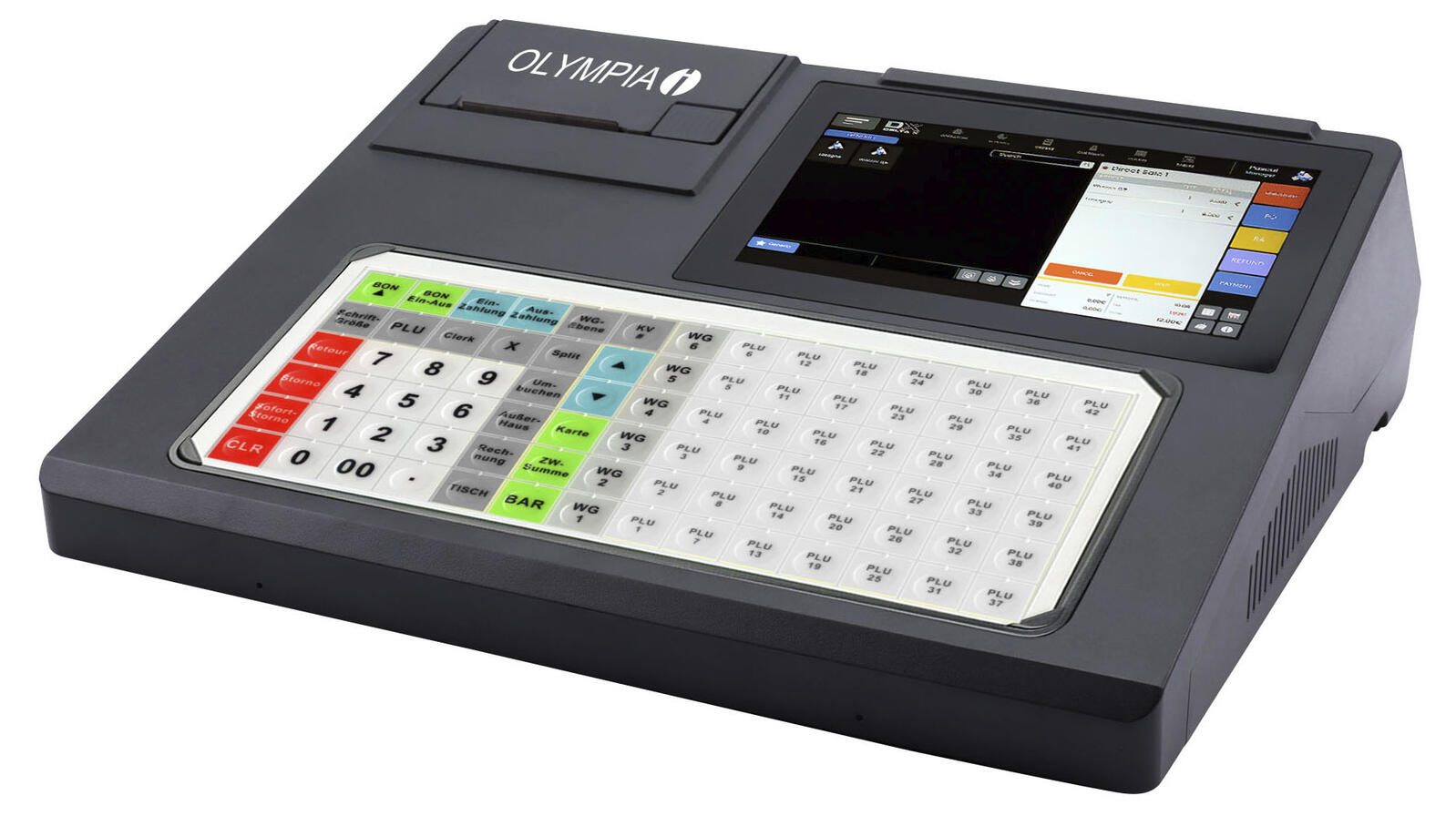 Caisse enregistreuse OLYMPIA K200 Plus noire sans licence TSE