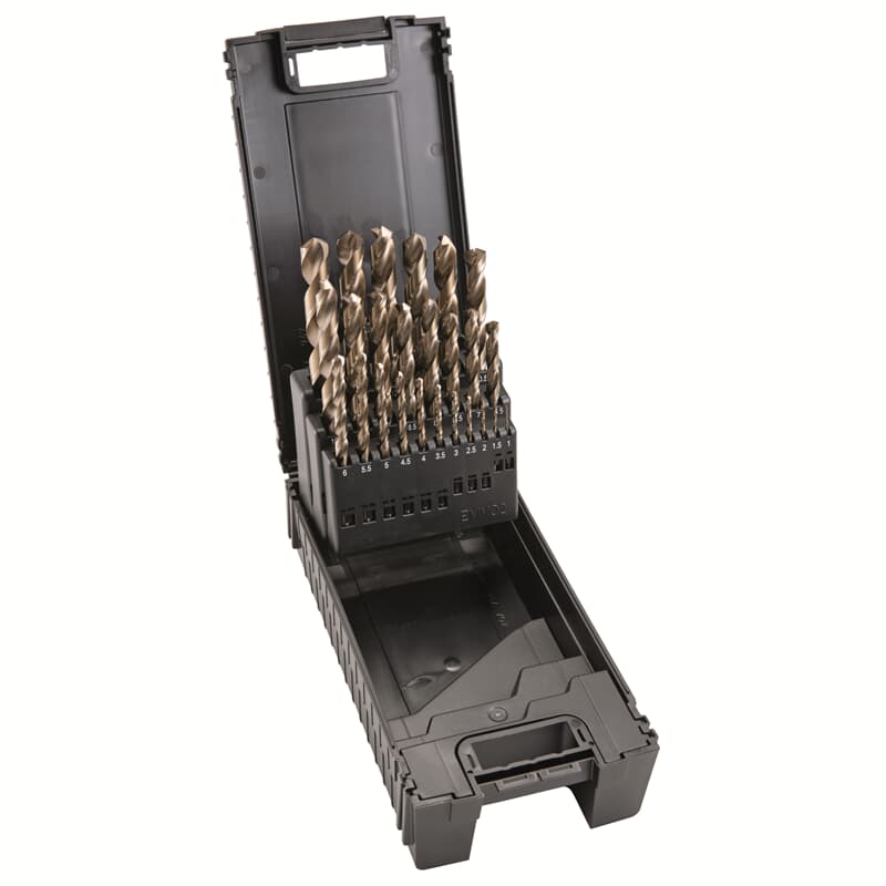 Flex Jeu de forets hélicoïdaux pour métal HSS-Co D-M D1-13