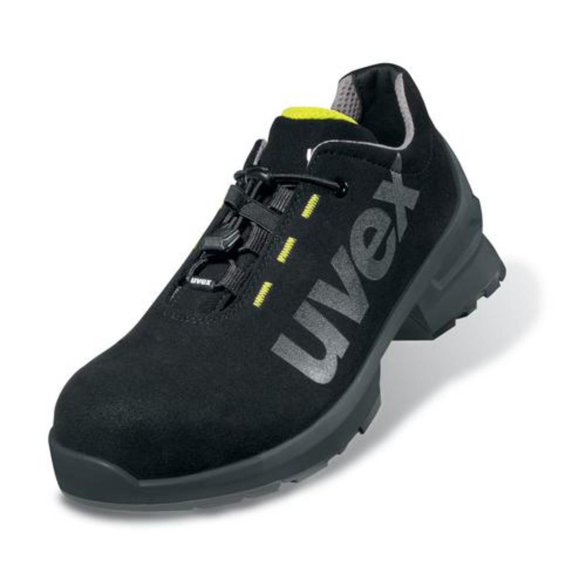 uvex 1 Chaussure de sécurité basse S2, noir/jaune