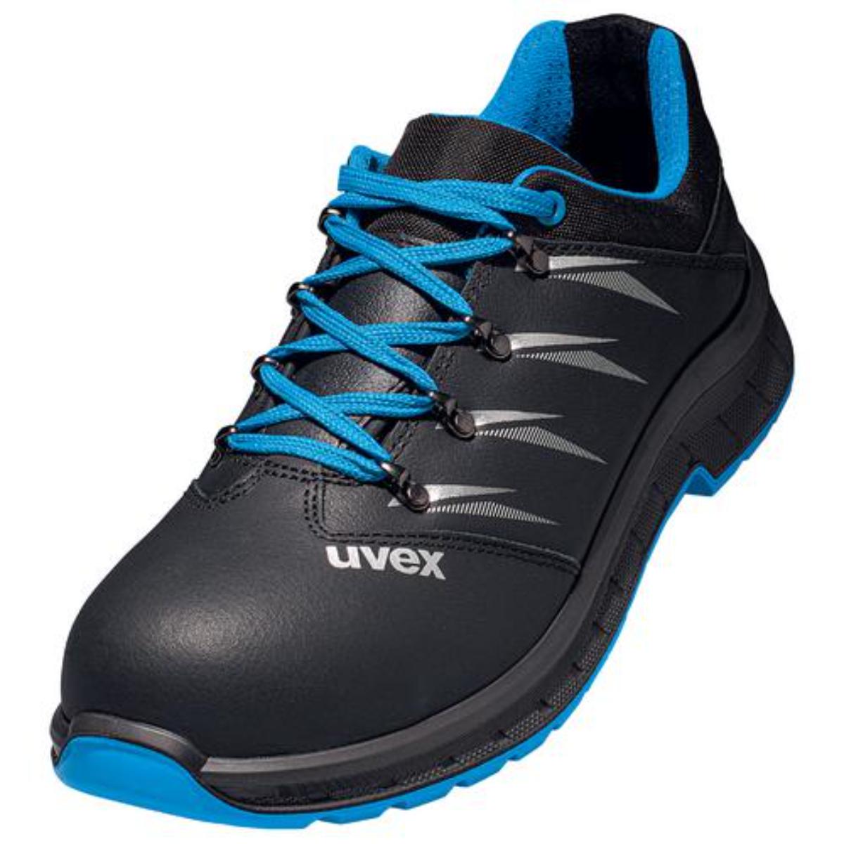 uvex 2 trend Chaussure de sécurité S2 semi-haut, bleu/noir