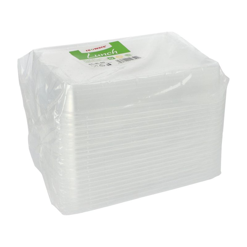 PAPSTAR Couvercle pour barquettes réutilisables transparent 1 boîte = 20 pièces — lot de 20 pièces