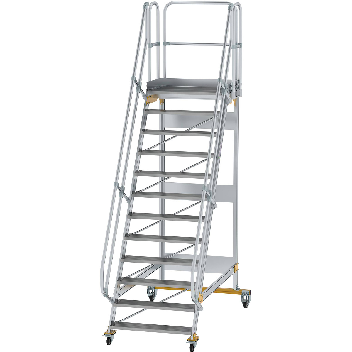 Échelle plateforme mobile Munk 60° largeur de marche 1000 mm