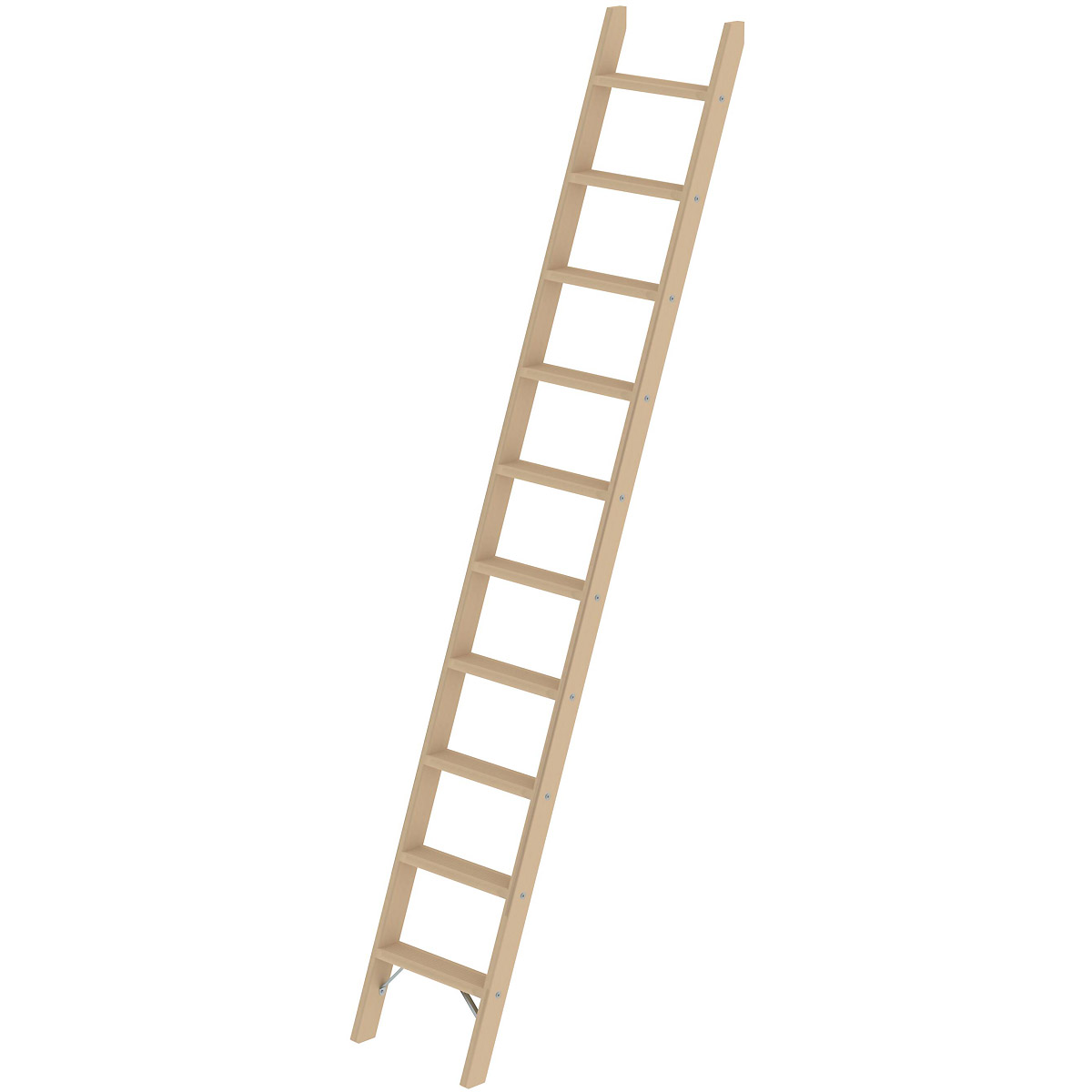 Échelle d'appoint en bois Munk sans traverse