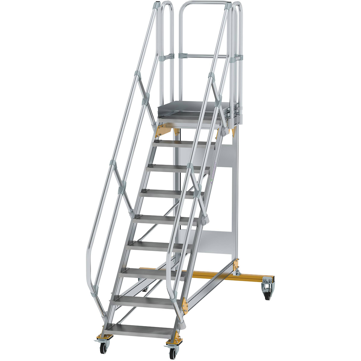 Échelle plateforme mobile Munk 45° - Largeur 600 mm