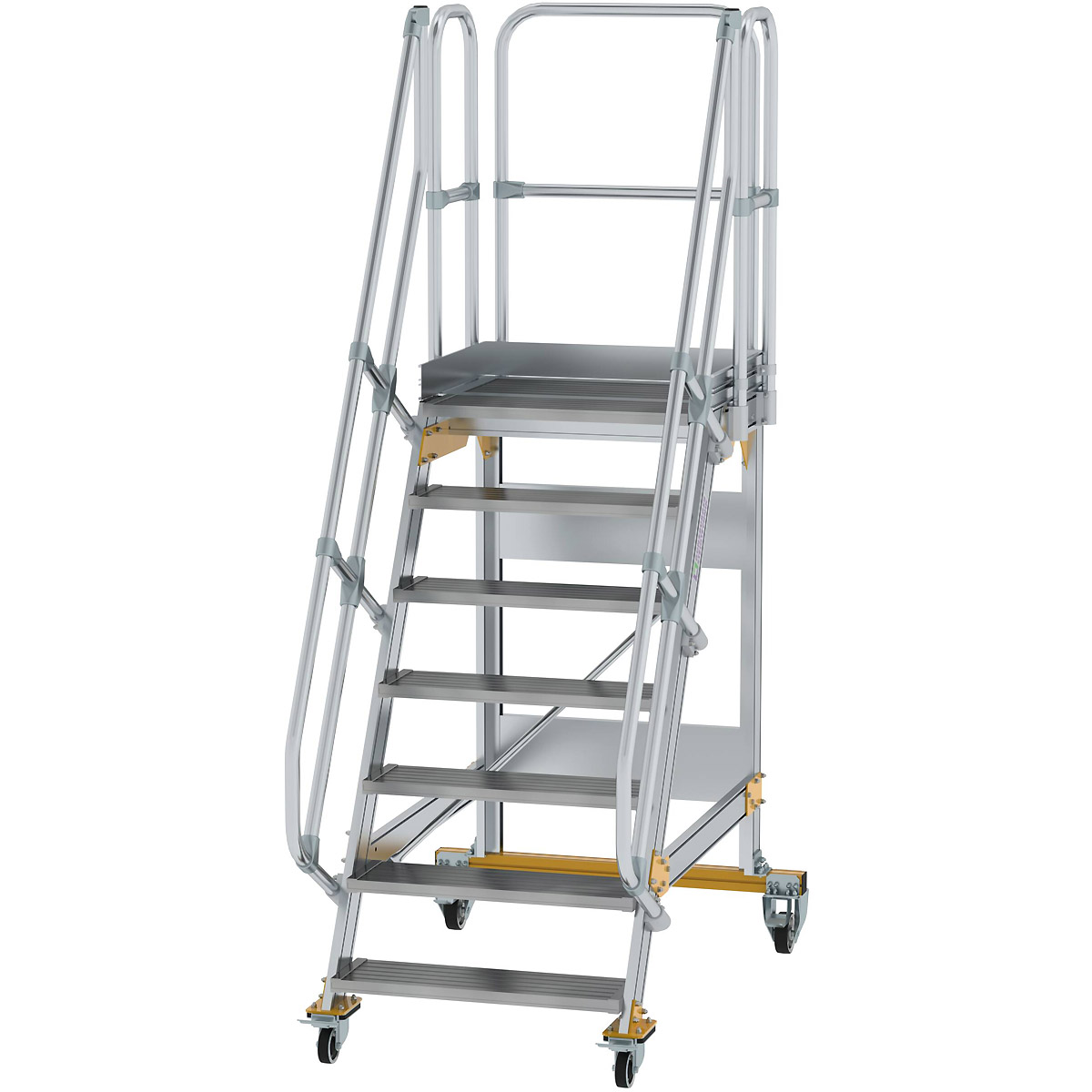 Échelle mobile Munk à plateforme 60° Largeur des marches 800 mm