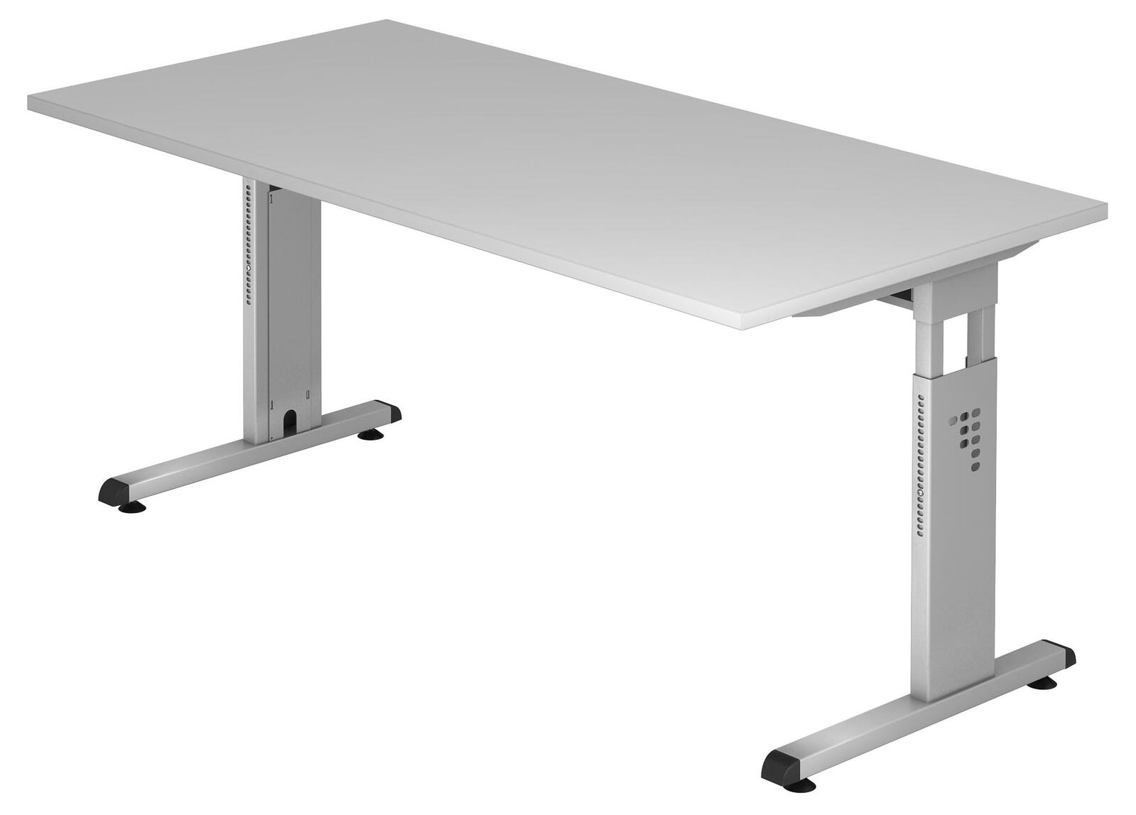 Bureau réglable en hauteur HAMMERBACHER VOS16/5/S gris clair