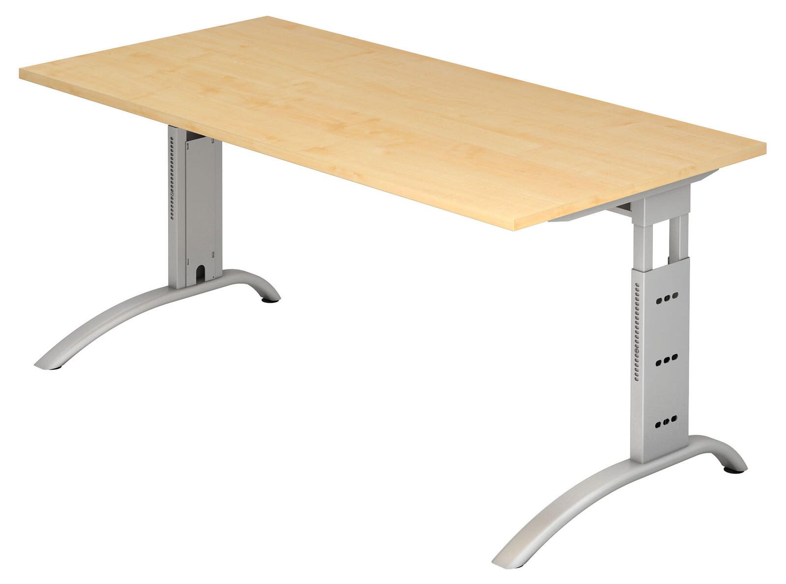 Bureau réglable en hauteur HAMMERBACHER VFS16/3/S, finition érable