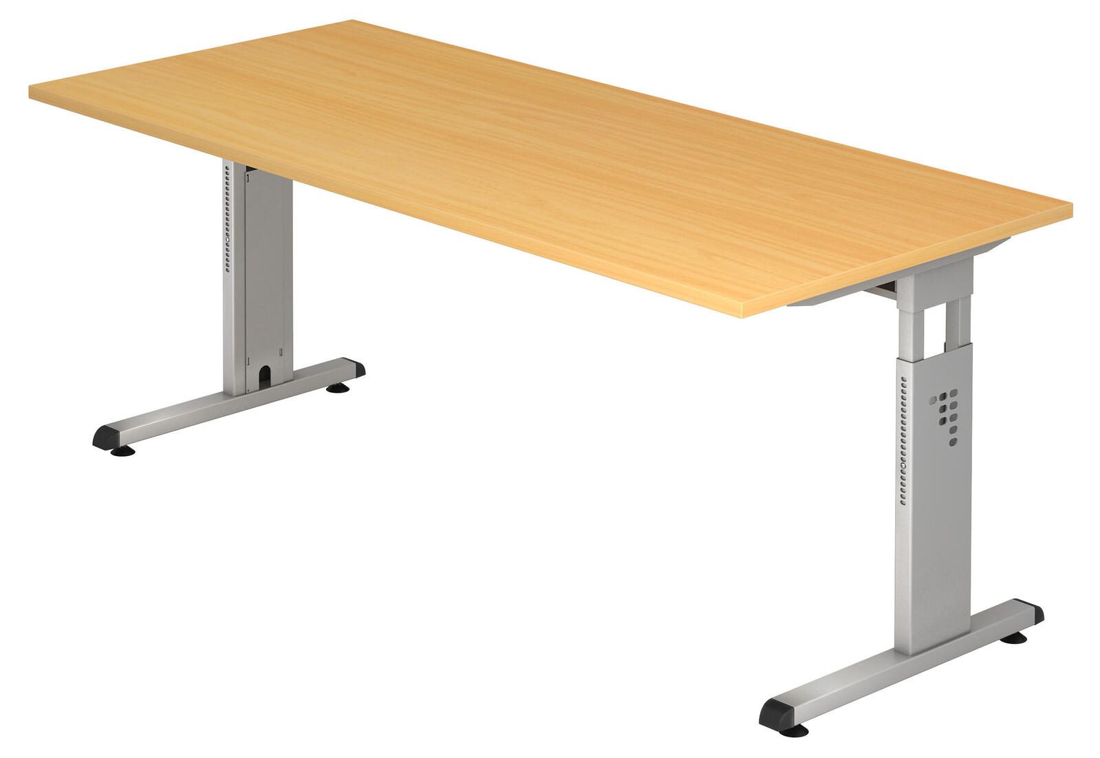 Bureau réglable en hauteur HAMMERBACHER VOS19/6/S en hêtre