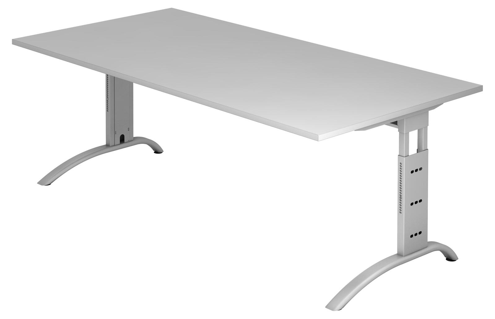 Bureau réglable en hauteur HAMMERBACHER VFS2E/5/S gris clair