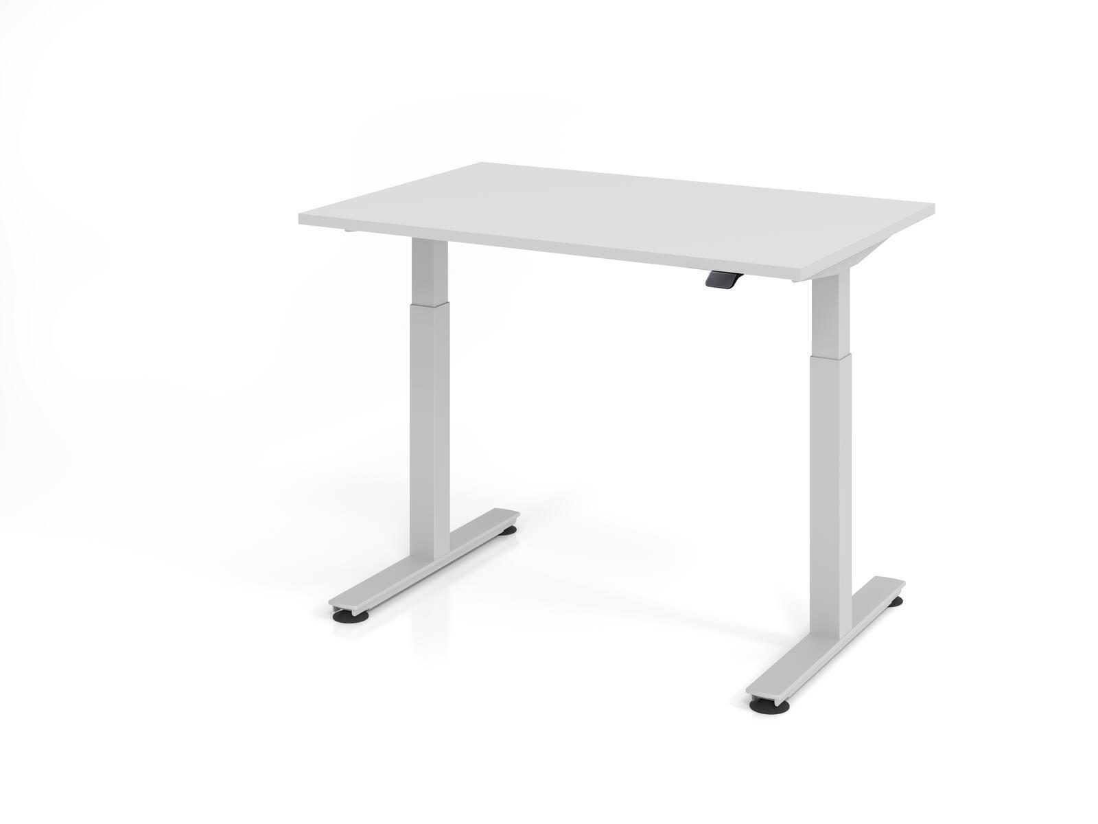 Bureau électrique réglable en hauteur HAMMERBACHER VXMST12/5/S gris clair