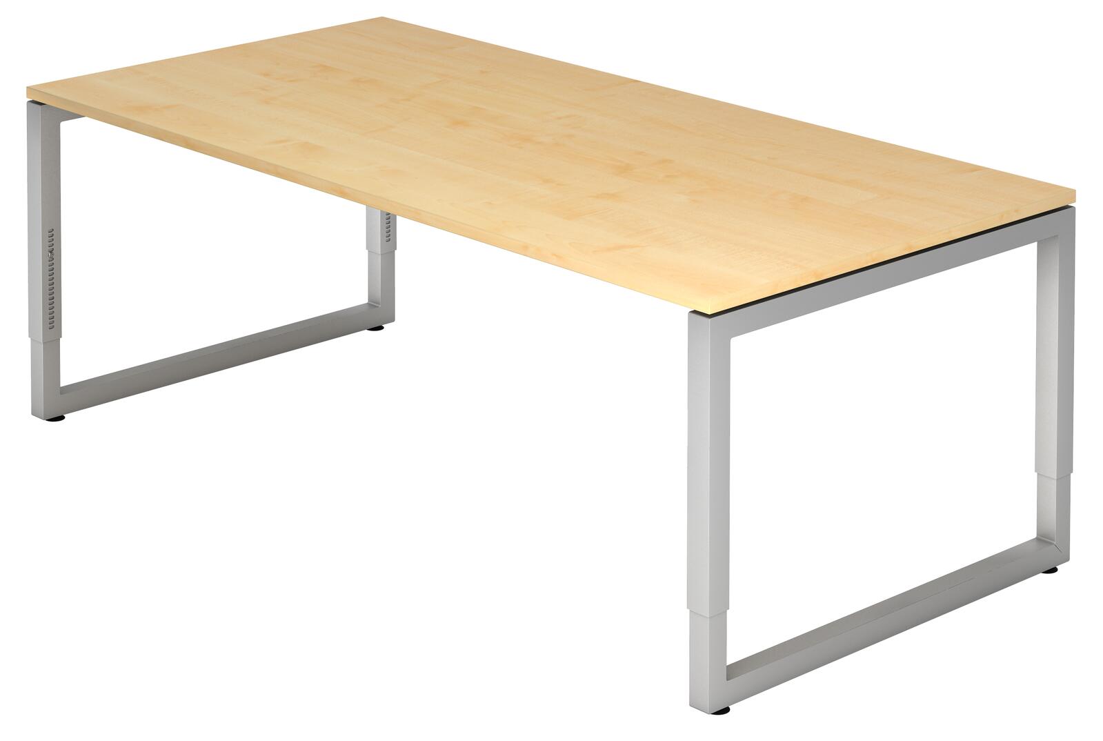 Bureau réglable en hauteur HAMMERBACHER VRS2E/3/S, finition érable