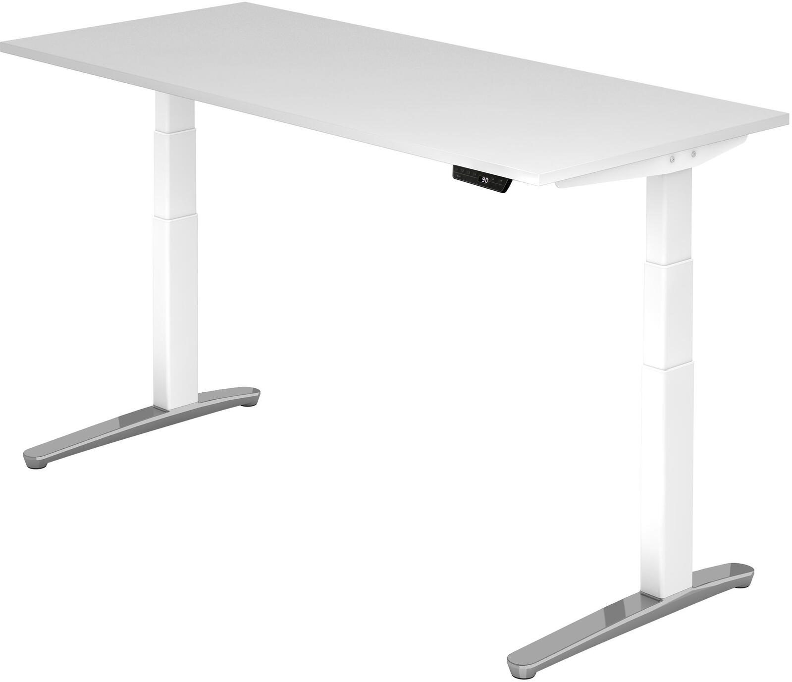 HAMMERBACHER Bureau électrique réglable en hauteur VXBHM19/W/WC blanc