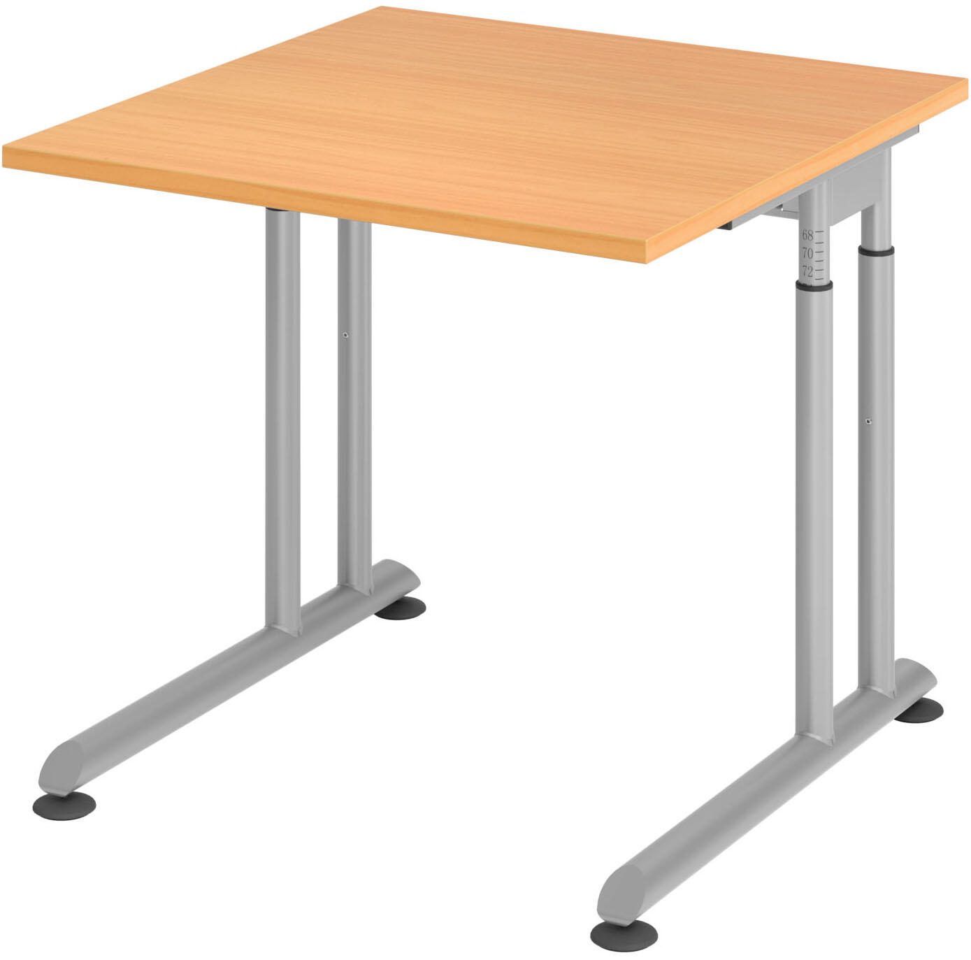 Bureau réglable en hauteur HAMMERBACHER VZS08/6/S chêne