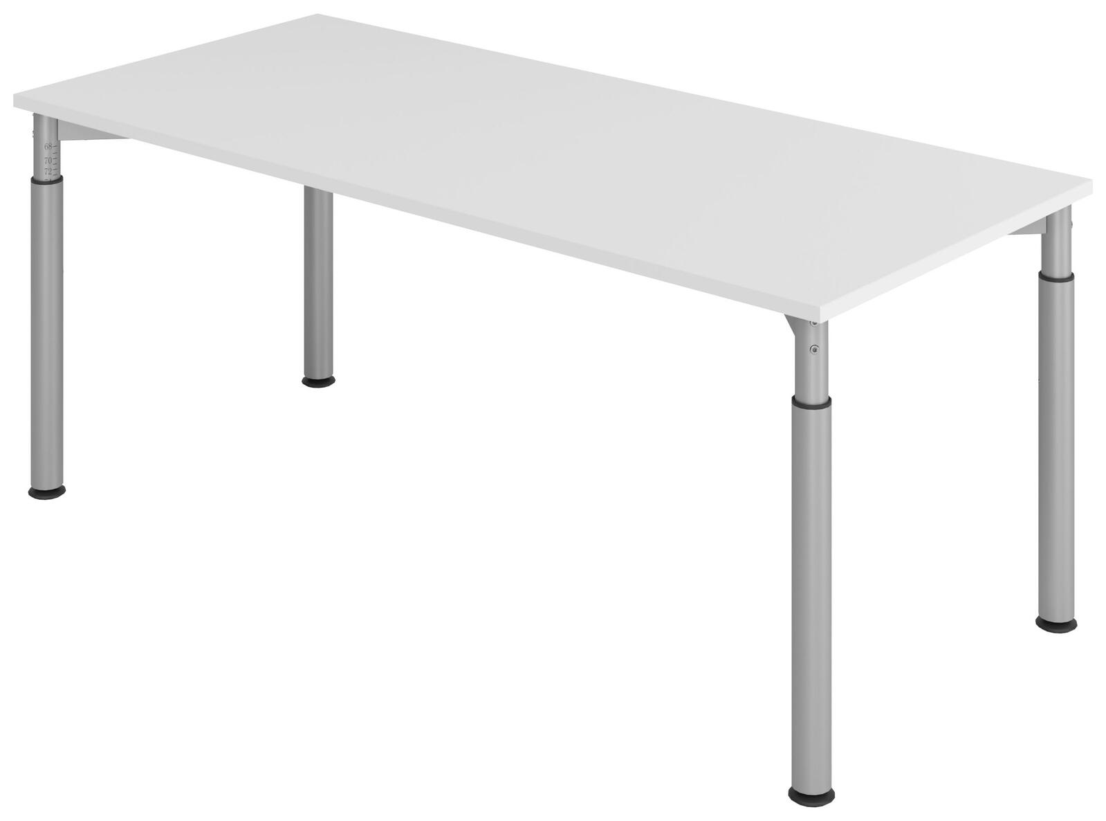 Bureau réglable en hauteur HAMMERBACHER VYS19/5/S gris clair