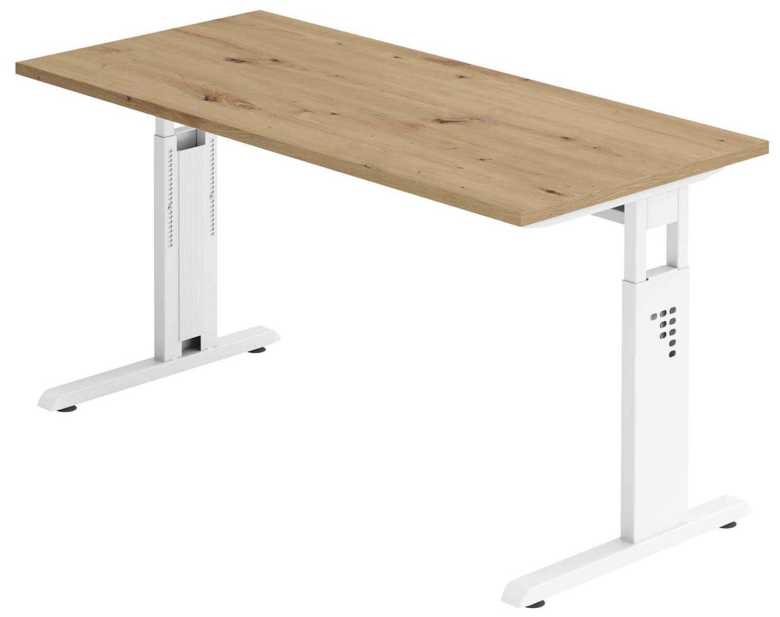 HAMMERBACHER Bureau VOS614/R/W Chêne rustique
