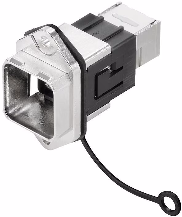 Weidmüller Bride RJ45 IE-BSS-V14M-RJ45-C, IP67, bride V14 métal, coupleur RJ45 - RJ45 (1012310000)