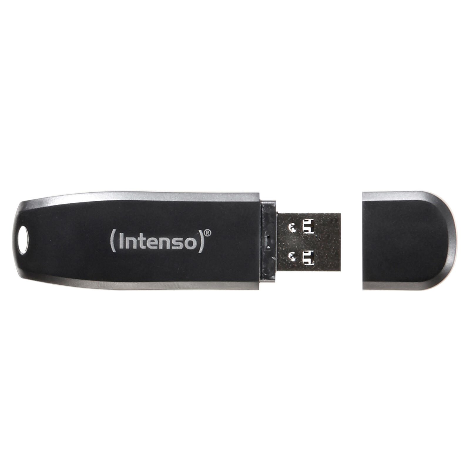 Clé USB Intenso Speed Line 128 Go - Noir - USB 3.2 - Gén. 1x1