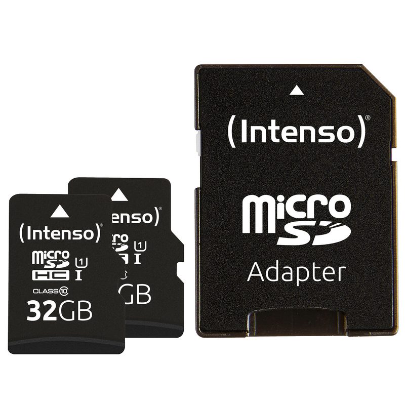Intenso Double pack microSDHC - 32 Go, avec adaptateur SD