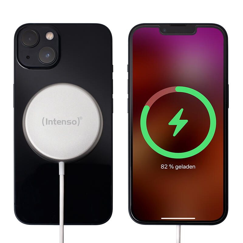 Chargeur sans fil magnétique Intenso MW1 - Blanc
