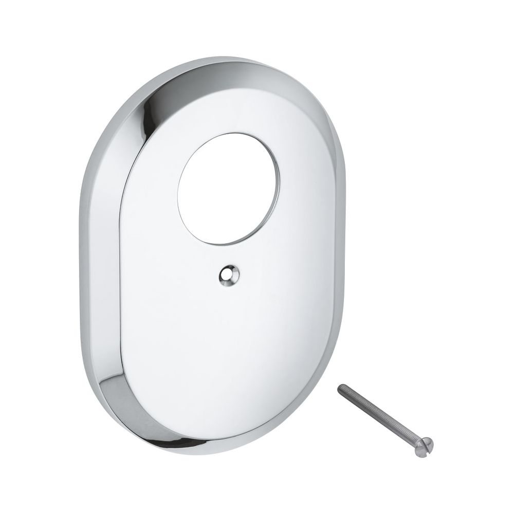 Rosette murale Grohe pour batteries de douche encastrées Eichelberg, chromée, 44005526