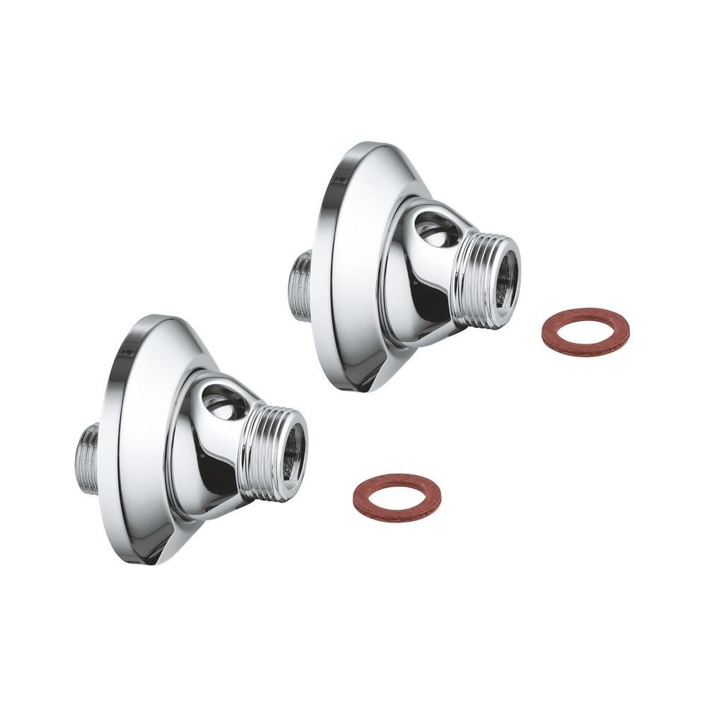 Raccord en S obturable Grohe pour robinetterie Eichelberg, chromé, 44045026