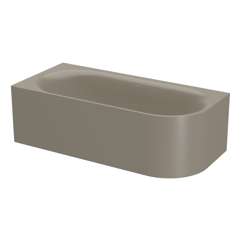 Bette Lux Oval IV Silhouette Badewanne d'angle Graphite 1850x850x450/575mm forme spéciale 2 places acier GT