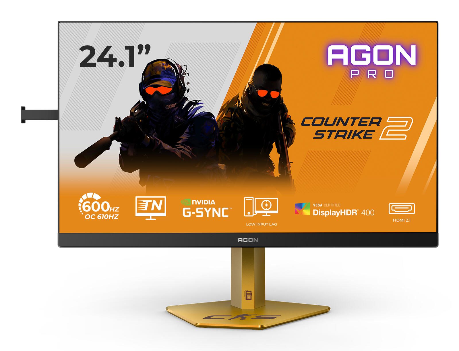 Écran gaming AOC Agon Pro CS24A 61 cm (24") Full HD (1920 x 1080), panneau TN, 0,5 ms, 610 Hz, DisplayPort, HDMI, USB