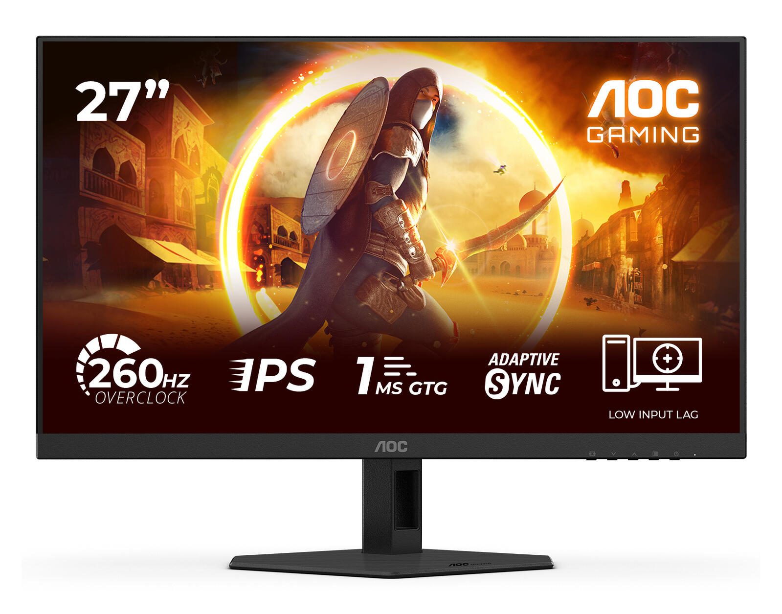 Écran gaming AOC 27G4ZRE 68,6 cm (27") Full HD, 1 ms, Fast IPS, 260 Hz, HDMI, DisplayPort