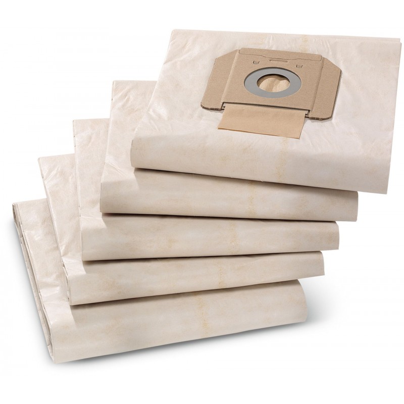 Sacs filtrants en papier Kärcher, 5x, NT 48, NT 65, NT 70, NT 72, NT 75, 6.904-285.0