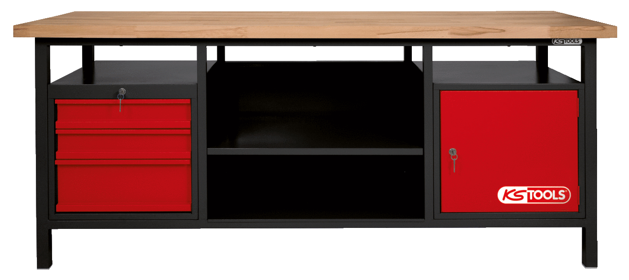 KS Tools XXL établi avec 3 tiroirs et 1 porte
