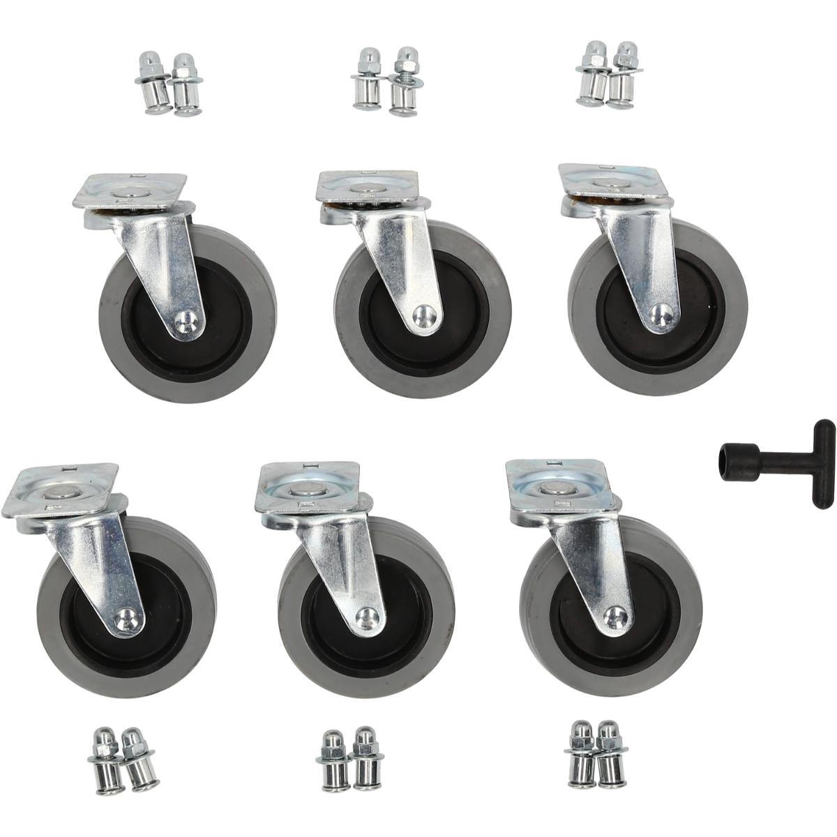 Roue de rechange pour banc d'atelier en plastique KS Tools, Ø 75 mm