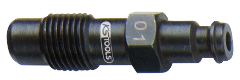 Adaptateur de bougie de préchauffage KS Tools, M12x1,25 filetage extérieur, longueur 47 mm