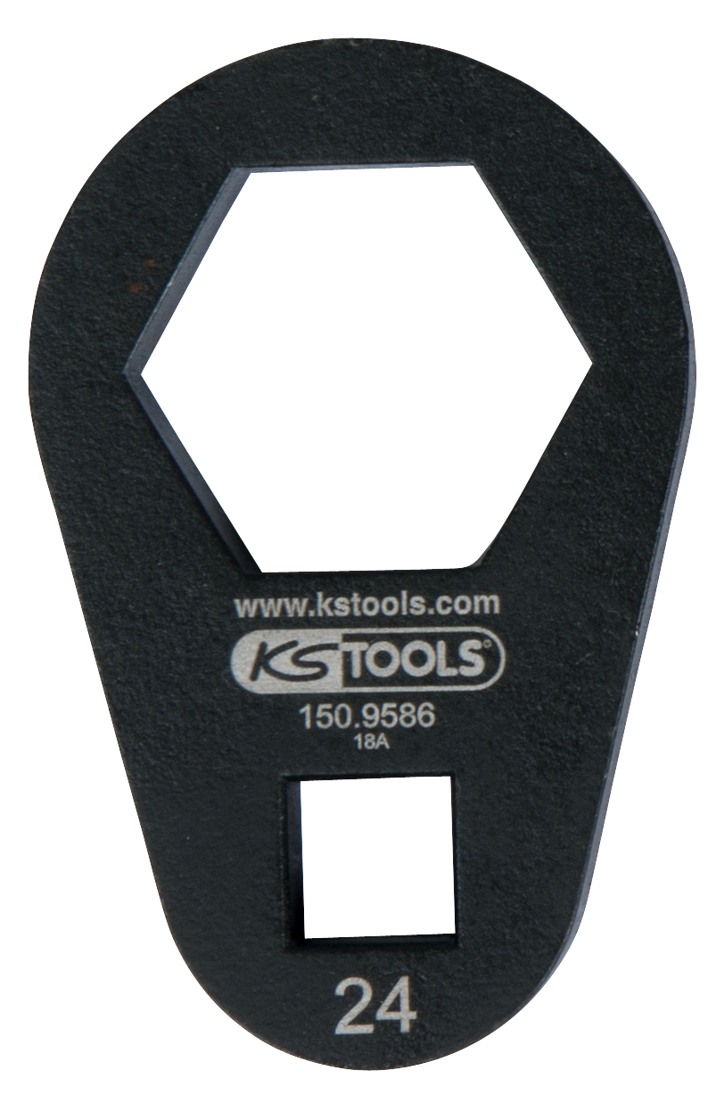 KS Tools clé à pipe 6 pans 3/8" extra plate